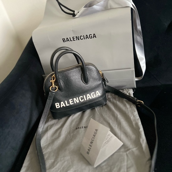 Balenciaga Ville XXS Black and White Small Grain Calfskin - Picture 2 of 8